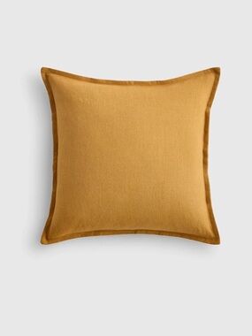 NWOT Quince European Linen Flange Edge Pillow Cover in Goldenrod